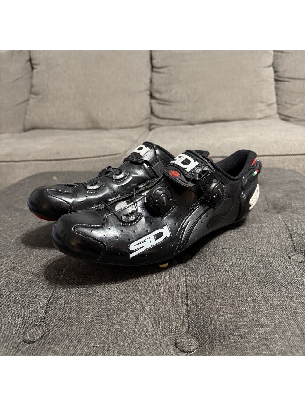 SiDi Wire Carbon Vent - 46 EU / 11.5 US  - Black road shoes